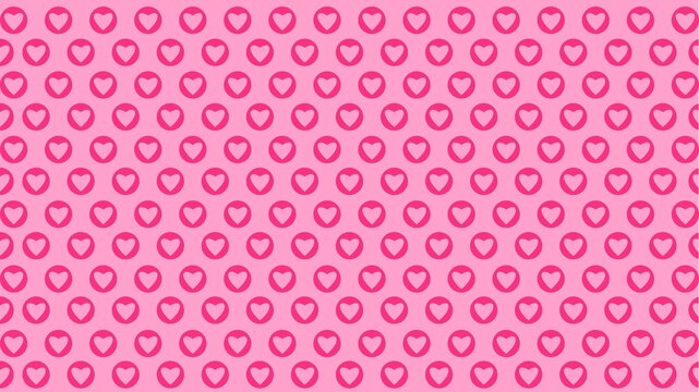 Valentine hearts seamless pattern set, Decorative wallpaper.