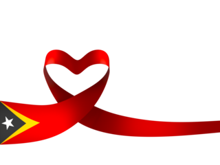 East Timor Timor-Leste flag element design national independence day banner ribbon png

