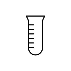 Flask outline icons, minimalist vector illustration ,simple transparent graphic element .Isolated on white background