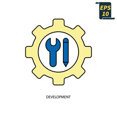 development icons  symbol vector elements for infographic web