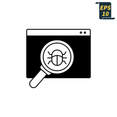 debugging icons  symbol vector elements for infographic web