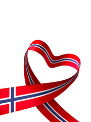 Norway flag element design national independence day banner ribbon png
