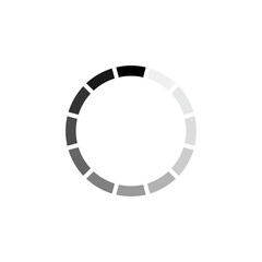 Naklejka premium loading time icon in black
