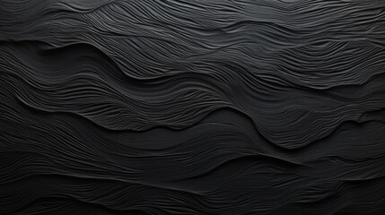 Fototapeta premium Dark elegance: intricate black paper texture background for creative design projects 