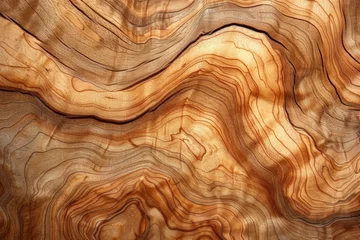 Tuinposter Wood grain texture © Kaessa