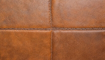 Genuine leather texture background. Dark brown, orange textures for decoration blank. 