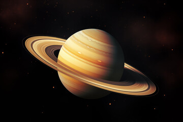 Naklejka premium Saturn planet in space