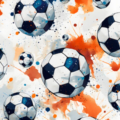 kid illustration soccer ball background