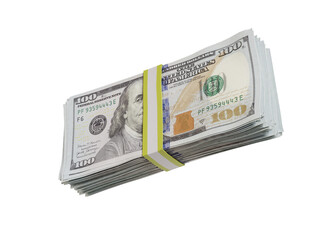 3d rendering illustration of a huge stack of 100 dollar bills - 721753739