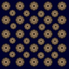 seamless pattern with  mandala 