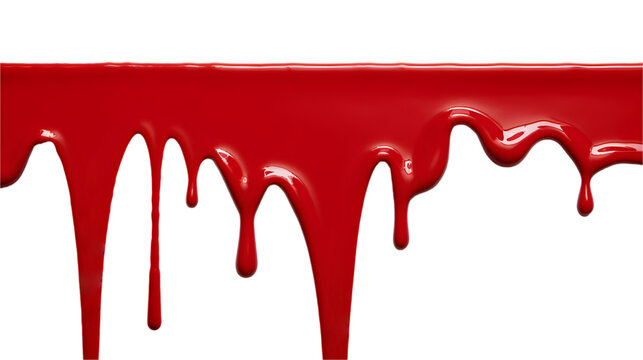 Red paint dripping