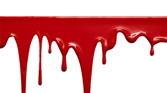 Red paint dripping
