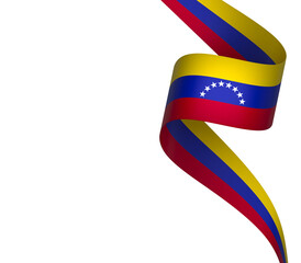 Venezuela flag element design national independence day banner ribbon png
