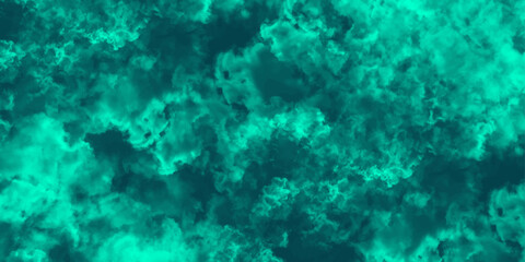 Abstract dynamic texture with soft blue clouds on dark background. Defocused Lights and Dust Particles. Watercolor wash aqua painted texture grungy design.	
