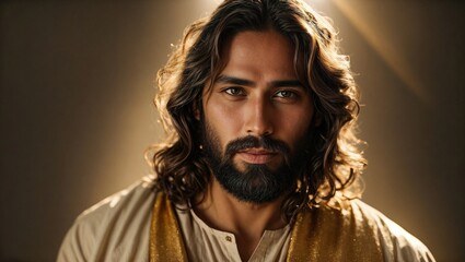 Obraz premium close-up of Jesus' face on the cross indicates love. Compassion for all mankind