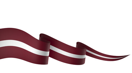 Latvia flag element design national independence day banner ribbon png
 - obrazy, fototapety, plakaty