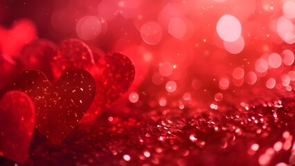 Obraz premium Heart shaped icon icing for Valentine's day background, with love for Valentine's day, love concept