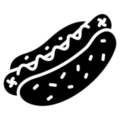 Hotdog Icon Element For Design