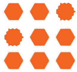 Set of red starburst. Price sticker, sale sticker, price tag, starburst, quality mark, retro stars, sale or discount sticker, sunburst badges, sun ray frames, promotional badge set, shopping labels