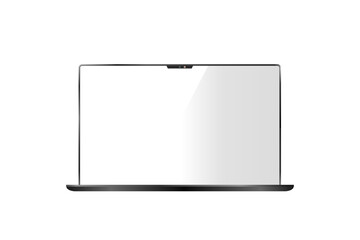 Laptop with slim frame MOCKUP 