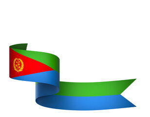 Eritrea flag element design national independence day banner ribbon png
