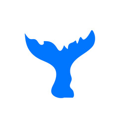 shark tail dolphin whale vector