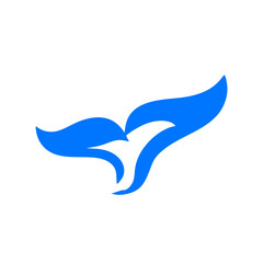 shark tail dolphin whale vector