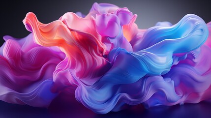 Vibrant pastel abstract art. captivating fluid art with stunning liquid pastel colors