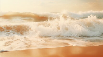 Magical abstraction. mesmerizing sea, sand, and waves - inspiring artwork for design and creativity