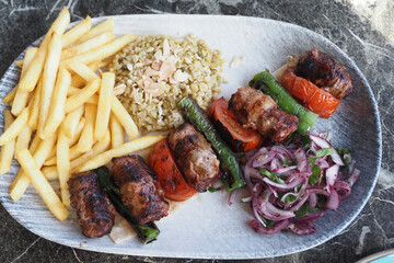 Traditional Turkish Cuisine Meatball Akhisar Kofte