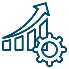 Growth Icon Element For Design