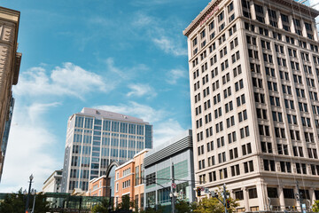 Salt Lake City downtown office buildings - obrazy, fototapety, plakaty