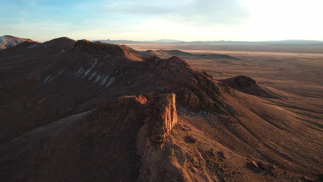 sunset over the mountains