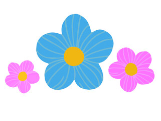 Illustration of flowers simple style
