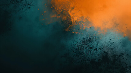 Obraz na płótnie Canvas Teal and Orange Grunge Texture Background