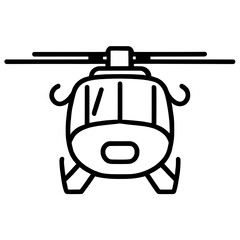 helicopter vector icon