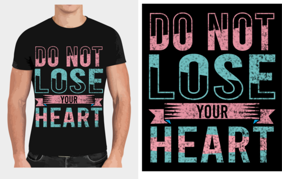 An inspirational T shirt design .