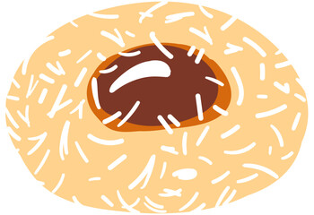 thumbprint cookie chocolate and cheese, kue jempol rasa coklat dan keju