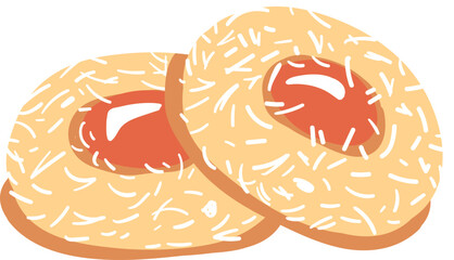 thumbprint cookie strawberry and cheese, kue jempol rasa strawberry dan keju