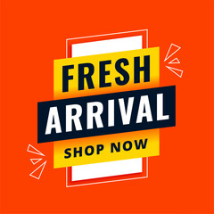 fresh arrivals sale background for online or retail store