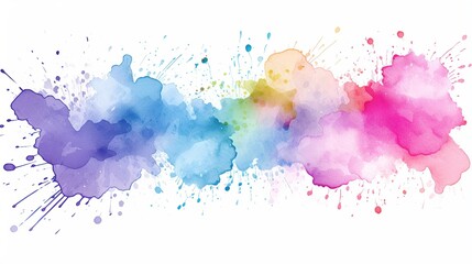 splash of colorful paint ink, background, art, illustration,