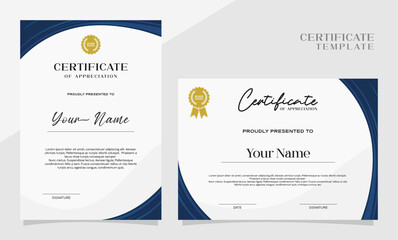 Obraz premium Elegant certificate of achievement template