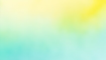 Fototapeta premium watercolor Yellow green blue turquoise grainy gradient background noise texture effect summer 