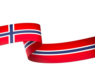 Norway flag element design national independence day banner ribbon png
