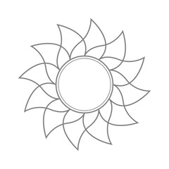 abstract flower illustration luxury ornamental frame in mandala style background