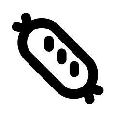 sausage icon, sausage simple line icon