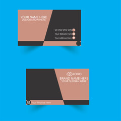 
Double-sided creative business card template. Portrait and landscape orientation. Horizontal and vertical layout