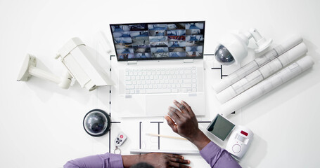 CCTV Security System Alarm Home Office