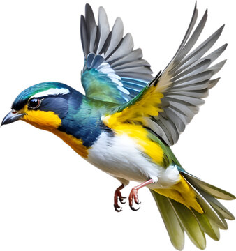 Close-up image of a Tropical parula bird. 