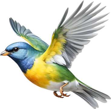 Close-up image of a Tropical parula bird. 